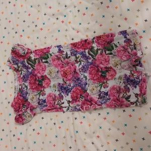 Posh Peanut Floral One Piece - Pink and Purple